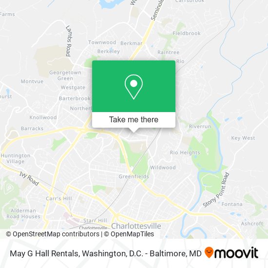 May G Hall Rentals map