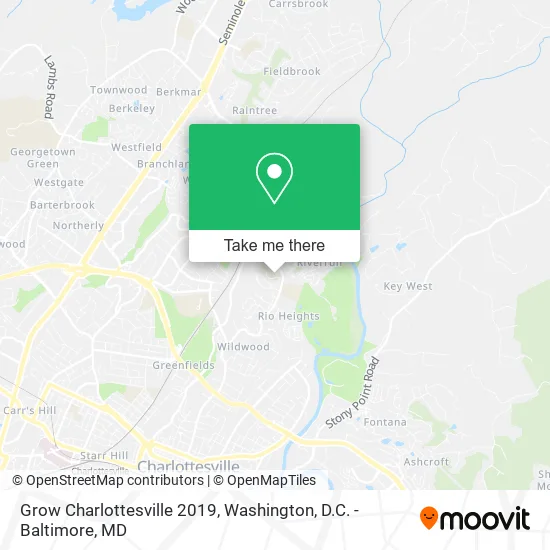Grow Charlottesville 2019 map