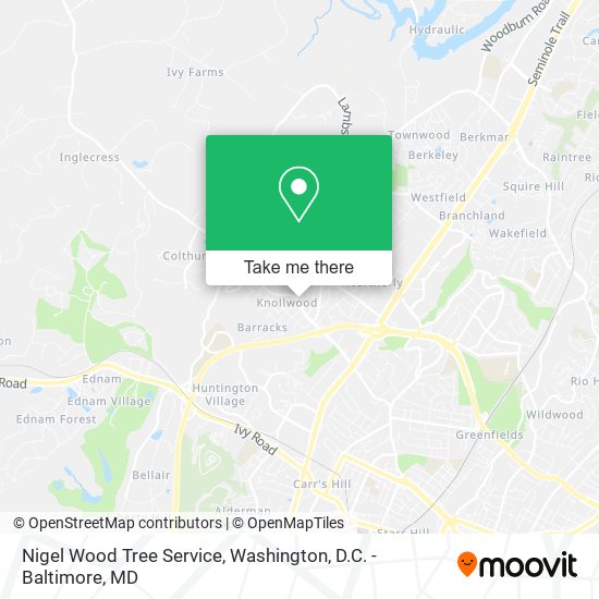 Mapa de Nigel Wood Tree Service
