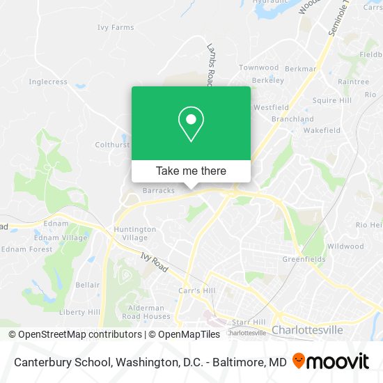 Mapa de Canterbury School