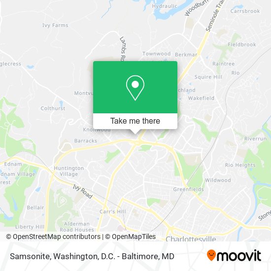 Mapa de Samsonite