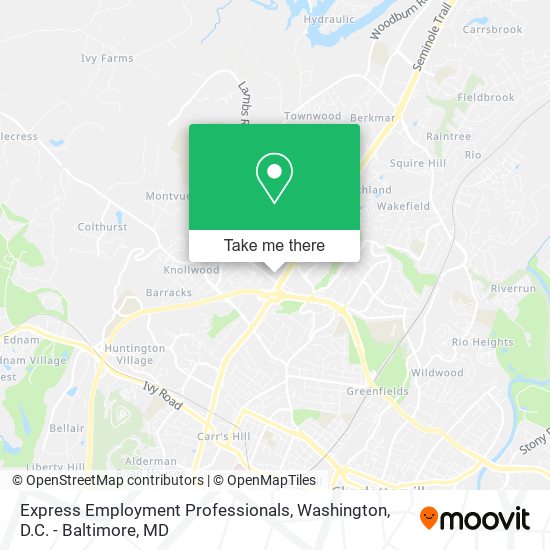 Express Employment Professionals map
