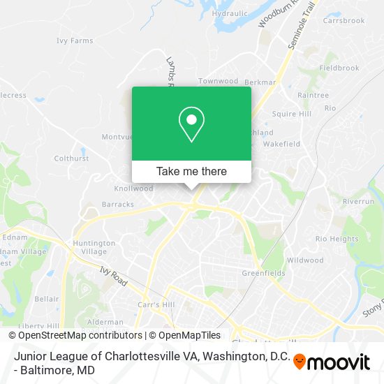 Mapa de Junior League of Charlottesville VA