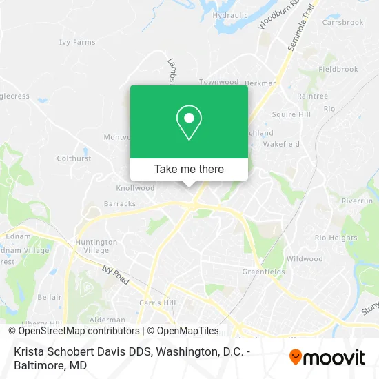 Krista Schobert Davis DDS map