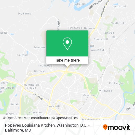 Mapa de Popeyes Louisiana Kitchen
