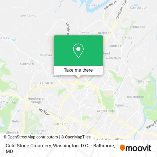 Cold Stone Creamery map