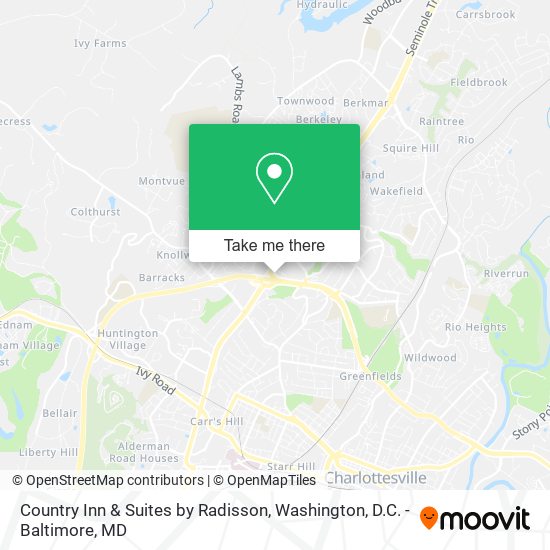 Mapa de Country Inn & Suites by Radisson
