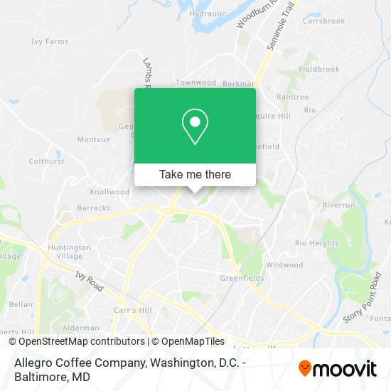 Mapa de Allegro Coffee Company