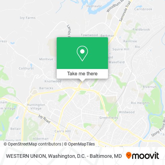 WESTERN UNION map