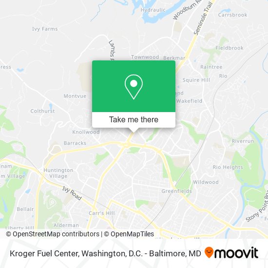 Kroger Fuel Center map