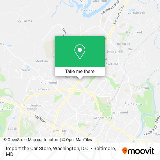 Mapa de Import the Car Store