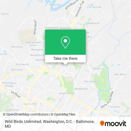 Mapa de Wild Birds Unlimited