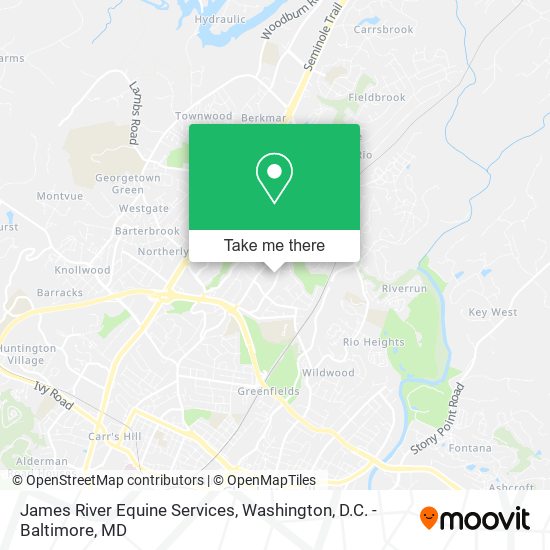 Mapa de James River Equine Services