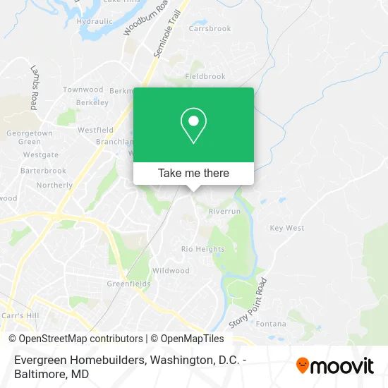 Evergreen Homebuilders map