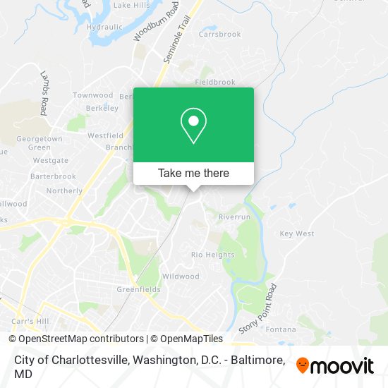 Mapa de City of Charlottesville