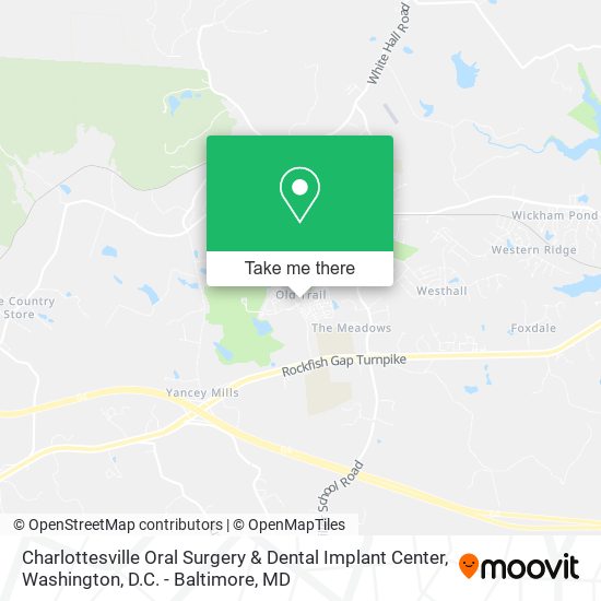 Mapa de Charlottesville Oral Surgery & Dental Implant Center