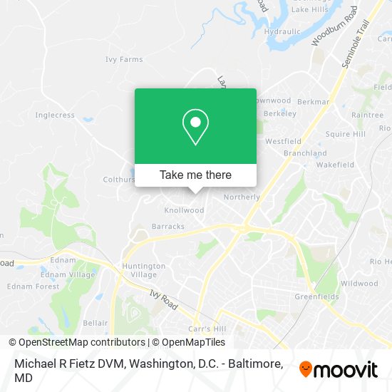 Michael R Fietz DVM map