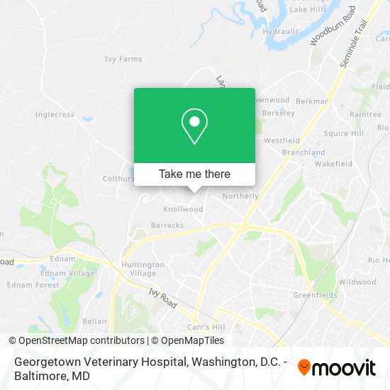 Mapa de Georgetown Veterinary Hospital