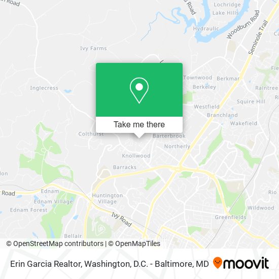 Mapa de Erin Garcia Realtor