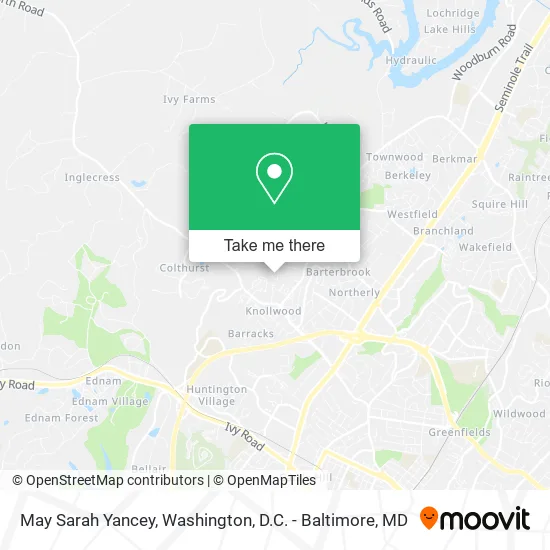 Mapa de May Sarah Yancey