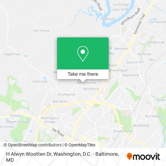 H Alwyn Wootten Dr map