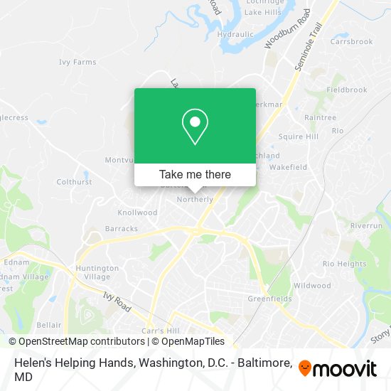 Helen's Helping Hands map