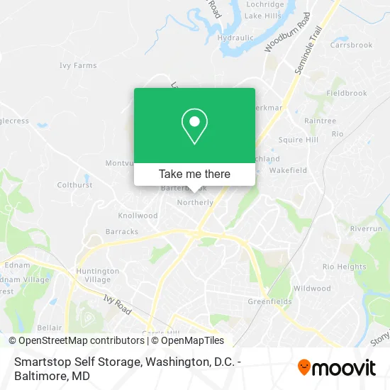 Mapa de Smartstop Self Storage