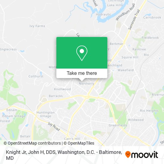 Mapa de Knight Jr, John H, DDS