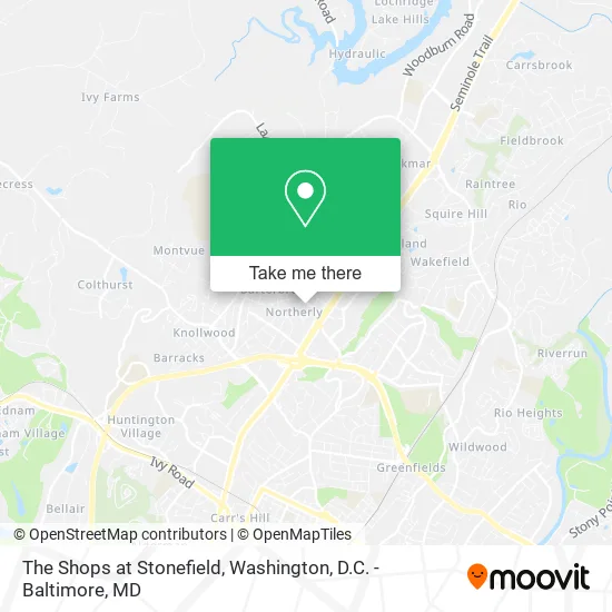 Mapa de The Shops at Stonefield