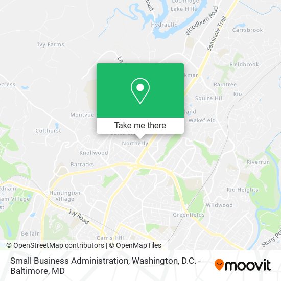 Small Business Administration map
