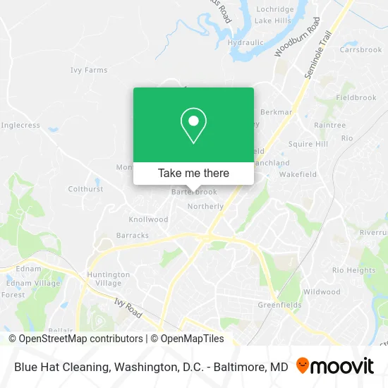 Blue Hat Cleaning map