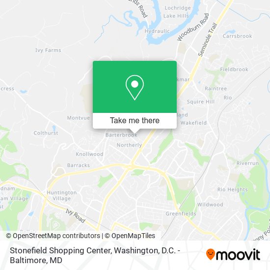 Stonefield Shopping Center map