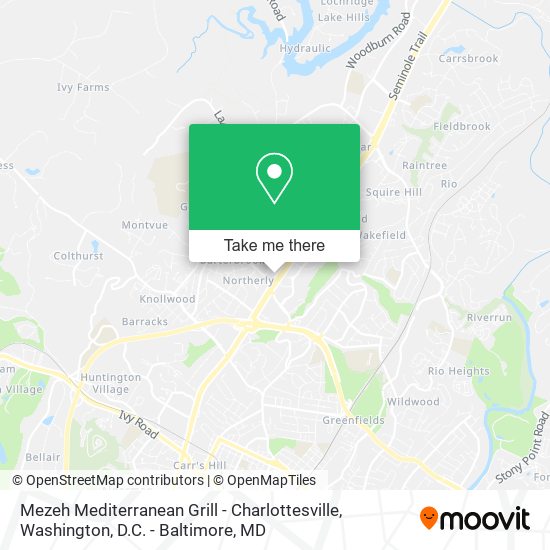 Mezeh Mediterranean Grill - Charlottesville map