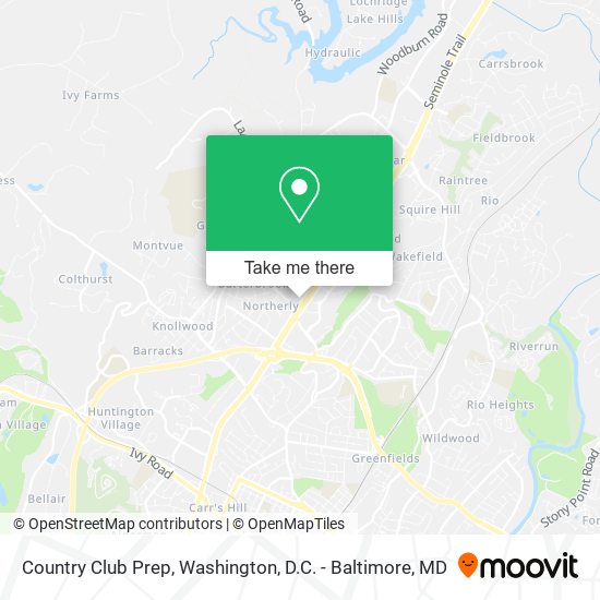 Country Club Prep map