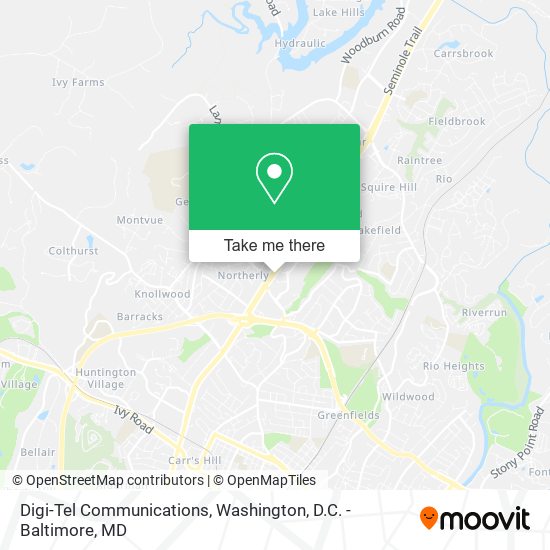 Mapa de Digi-Tel Communications