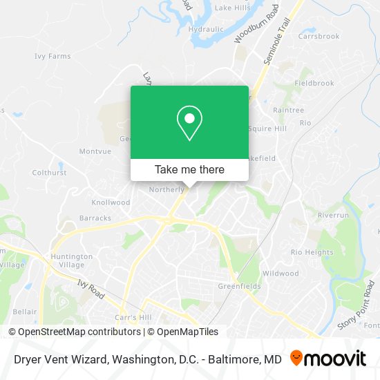 Dryer Vent Wizard map