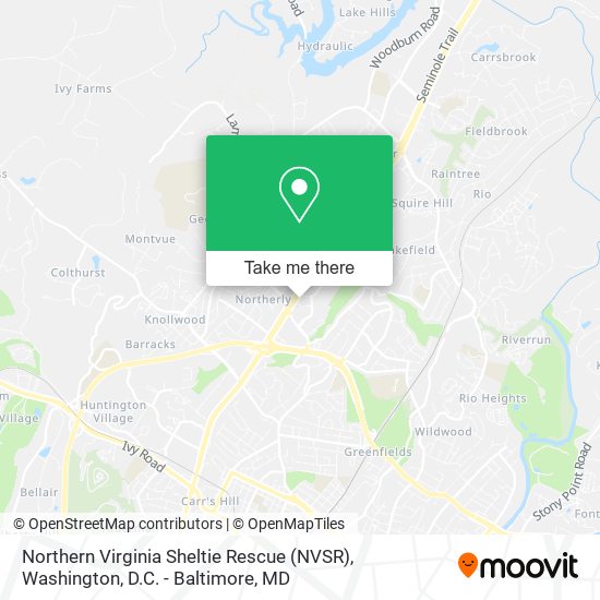 Mapa de Northern Virginia Sheltie Rescue (NVSR)