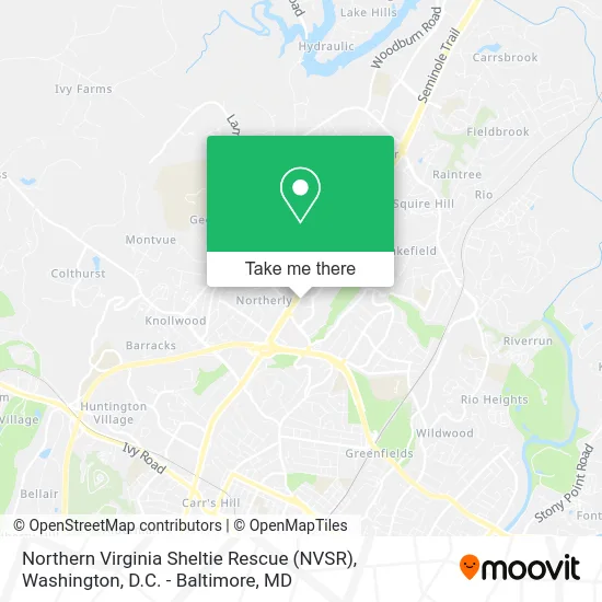 Northern Virginia Sheltie Rescue (NVSR) map