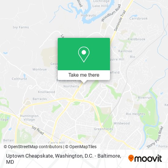 Mapa de Uptown Cheapskate