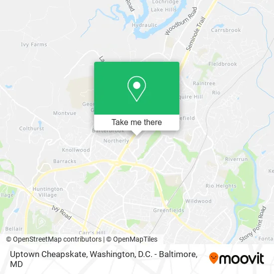 Uptown Cheapskate map