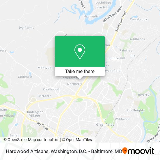 Mapa de Hardwood Artisans