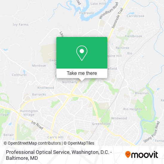 Mapa de Professional Optical Service