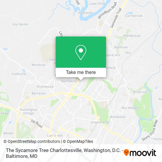 The Sycamore Tree Charlottesville map