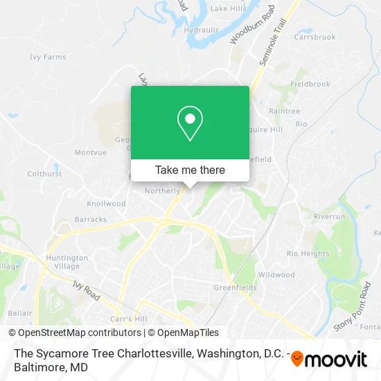 The Sycamore Tree Charlottesville map