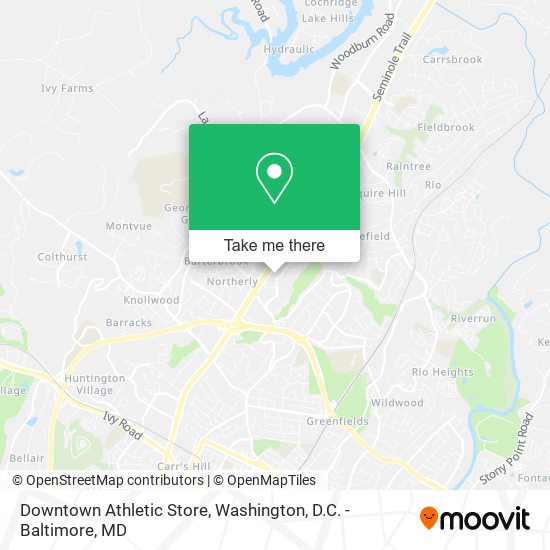 Downtown Athletic Store map