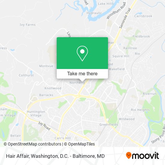 Hair Affair map