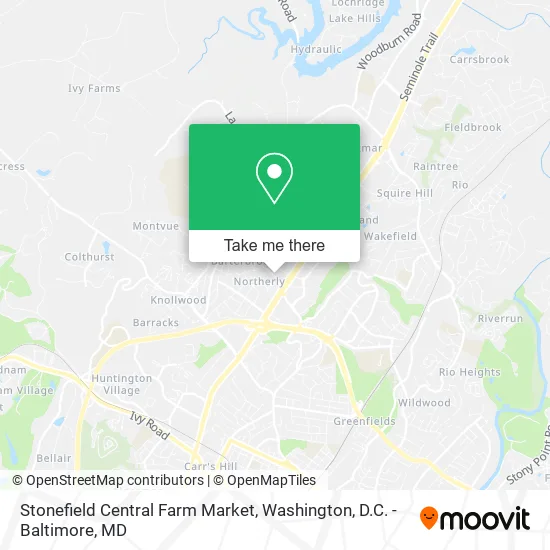 Mapa de Stonefield Central Farm Market