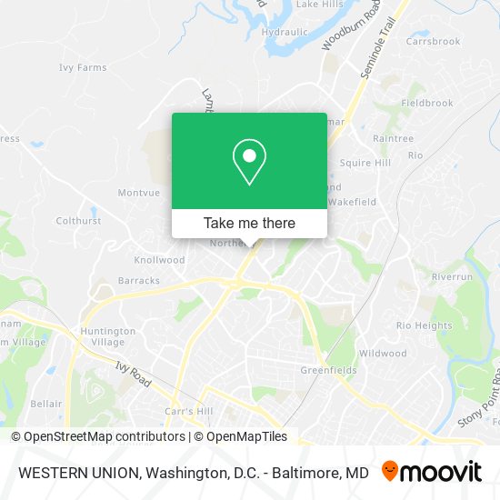 WESTERN UNION map