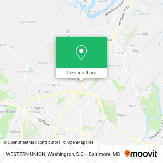 WESTERN UNION map