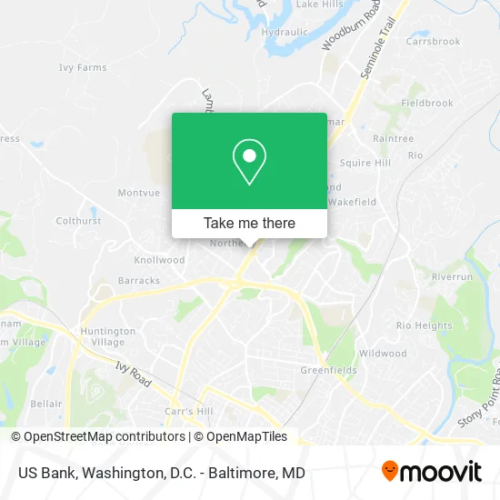 US Bank map